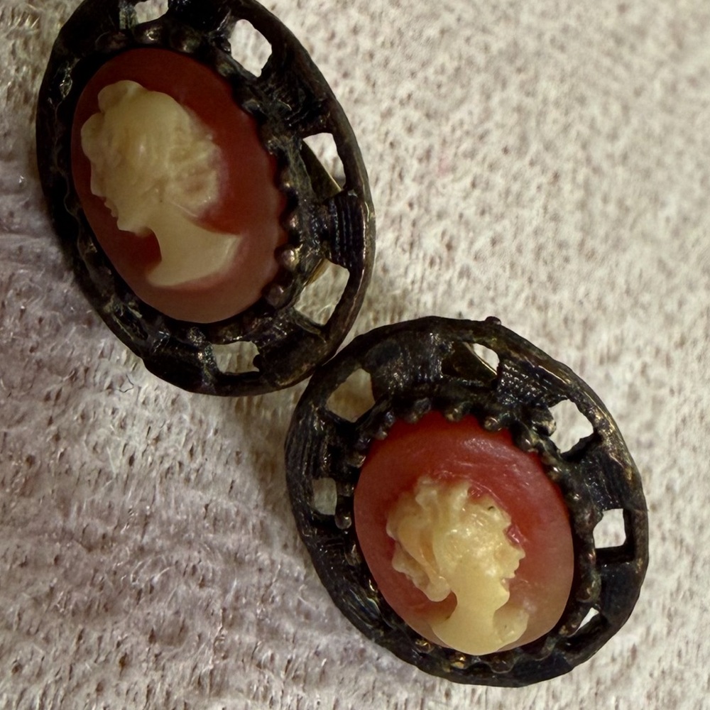 Vintage Cameo Earrings – Like New